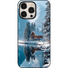 iPhone 15 Pro Max Case Hülle - Winter 25 Winter house forest day