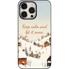 iPhone 15 Pro Max Case Hülle - Winter 25 Winter Keep calm and let it snow