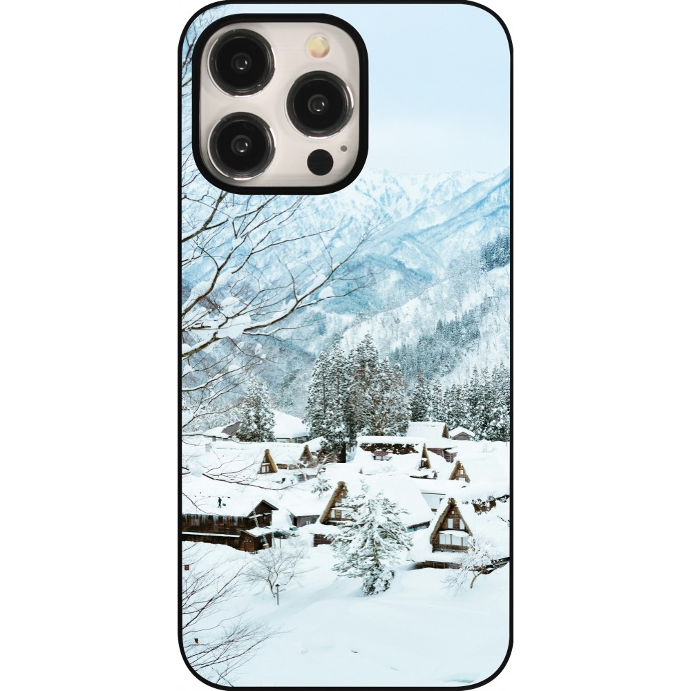 iPhone 15 Pro Max Case Hülle - Winter 25 Winter snowy landscape