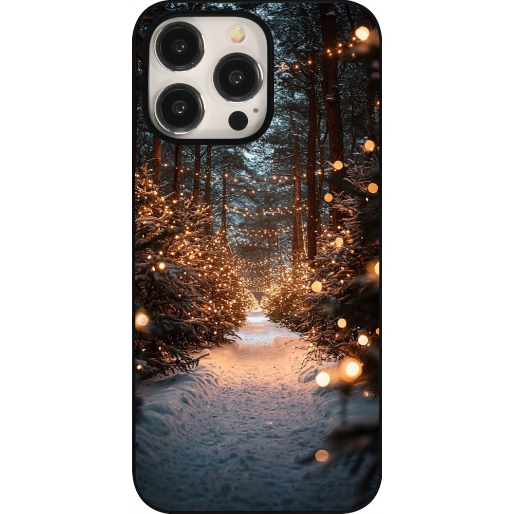 iPhone 15 Pro Max Case Hülle - Winter 25 Winter snowy road