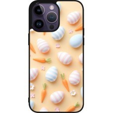 iPhone 15 Pro Max Case Hülle - Silikon schwarz Easter 2026 Pattern Easter