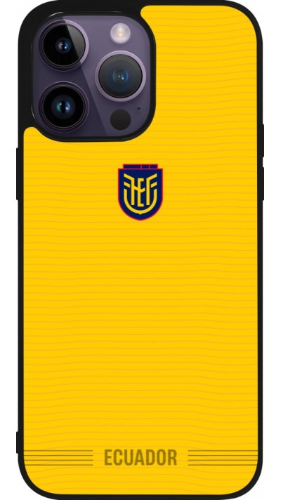 iPhone 15 Pro Max Case Hülle - Silikon schwarz Ecuador 2026 personalisierbares Fussballtrikot