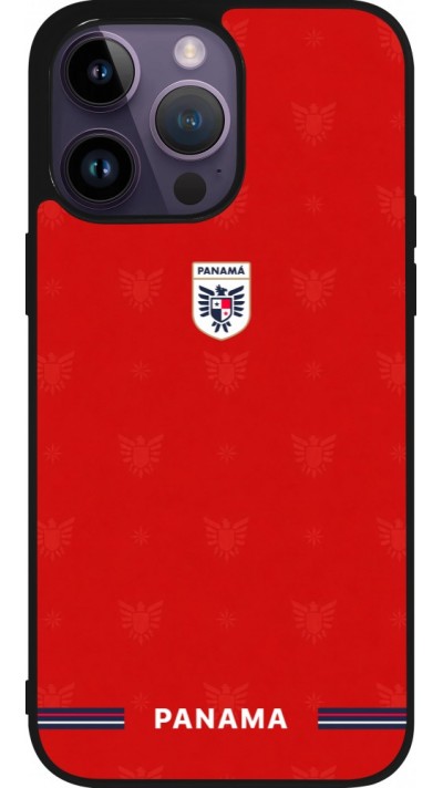 iPhone 15 Pro Max Case Hülle - Silikon schwarz Panama 2026 personalisierbares Fussballtrikot