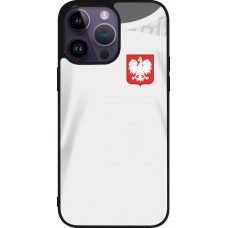 iPhone 15 Pro Max Case Hülle - Silikon schwarz Polen 2022 personalisierbares Fussballtrikot
