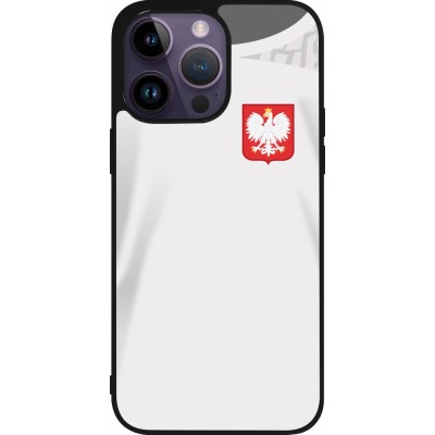 iPhone 15 Pro Max Case Hülle - Silikon schwarz Polen 2022 personalisierbares Fussballtrikot