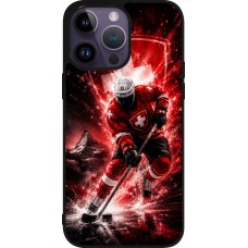 iPhone 15 Pro Max Case Hülle - Silikon schwarz Hockey World Championship Player