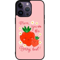 iPhone 15 Pro Max Case Hülle - Silikon schwarz Mom 2026 Berry best