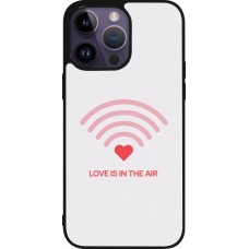 iPhone 15 Pro Max Case Hülle - Silikon schwarz Saint Valentines Day 26 Love is in the air
