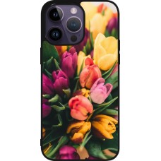 iPhone 15 Pro Max Case Hülle - Silikon schwarz Bouquet of tulips 2026