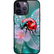 iPhone 15 Pro Max Case Hülle - Silikon schwarz Ladybird in bloom 2026