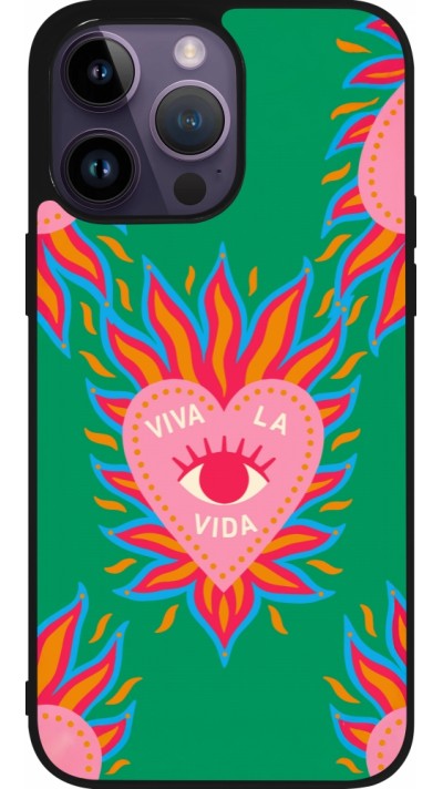 iPhone 15 Pro Max Case Hülle - Silikon schwarz Viva la vida 2026