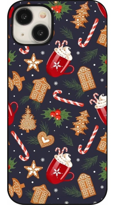 iPhone 15 Plus Case Hülle - Christmas 25 Pattern Gingerbread House