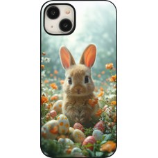 iPhone 15 Plus Case Hülle - Easter 2026 Rabbit in the garden