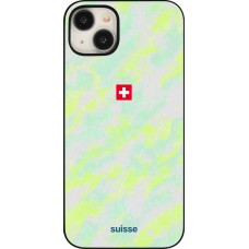 iPhone 15 Plus Case Hülle - Schweiz Away 2026 personalisierbares Fussballtrikot