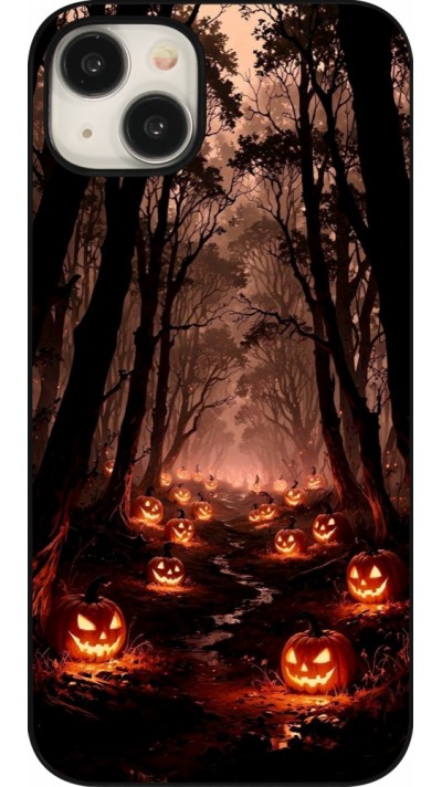 iPhone 15 Plus Case Hülle - Halloween 2025 Road of Terrifying Pumpkins