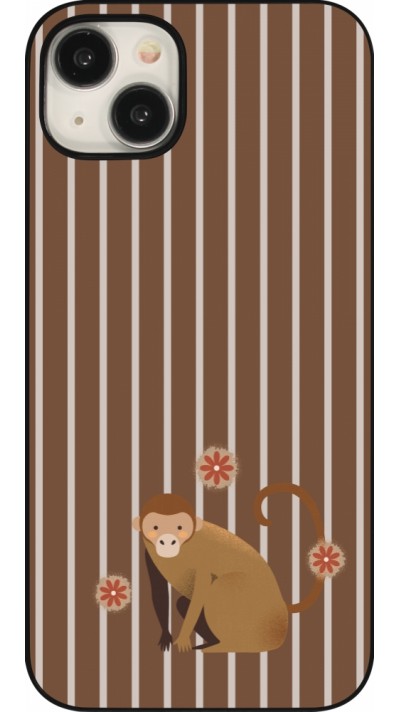 Coque iPhone 15 Plus - Monkey with stripes