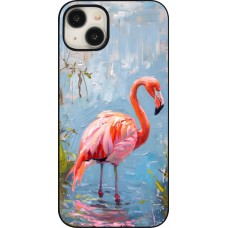 iPhone 15 Plus Case Hülle - Paint Flamingo