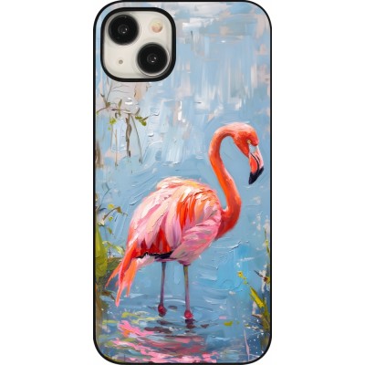 iPhone 15 Plus Case Hülle - Paint Flamingo