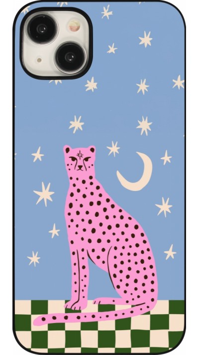 iPhone 15 Plus Case Hülle - Pink leopard with stars 2026