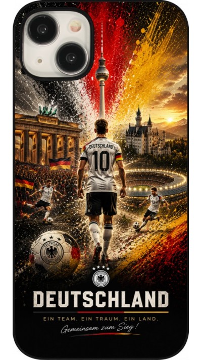 Coque iPhone 15 Plus - Football Allemagne splash 2026