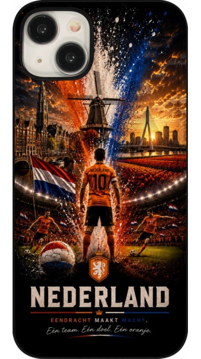 Coque iPhone 15 Plus - Football Pays-Bas splash 2026