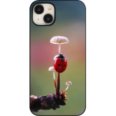 Coque iPhone 15 Plus - Ladybird on a mushroom Spring 2026