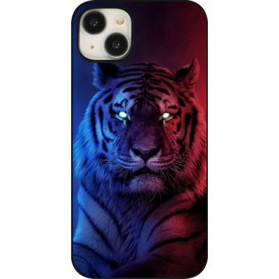 iPhone 15 Plus Case Hülle - Tiger Blue Red
