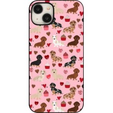 iPhone 15 Plus Case Hülle - Valentine 2024 puppy love