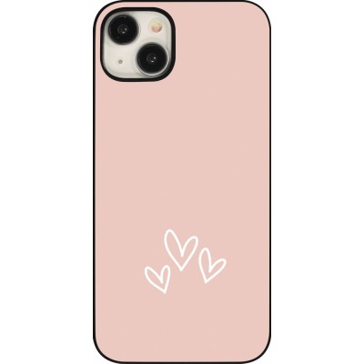 iPhone 15 Plus Case Hülle - Valentine 2023 three minimalist hearts