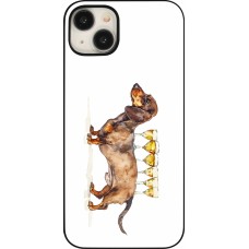 iPhone 15 Plus Case Hülle - Wine Teckel
