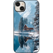 iPhone 15 Plus Case Hülle - Winter 25 Winter house forest day