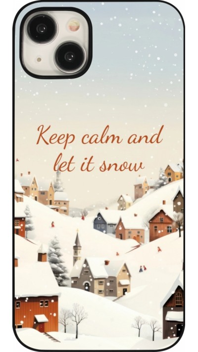 iPhone 15 Plus Case Hülle - Winter 25 Winter Keep calm and let it snow