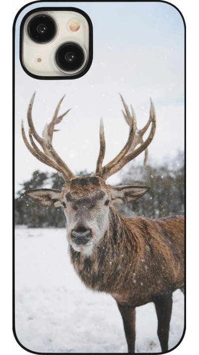 iPhone 15 Plus Case Hülle - Winter 25 Winter reindeer