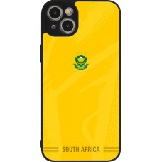 iPhone 15 Plus Case Hülle - Silikon schwarz Südafrika 2026 personalisierbares Fussballtrikot