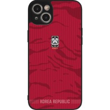 iPhone 15 Plus Case Hülle - Silikon schwarz Südkorea 2026 personalisierbares Fussballtrikot
