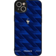 iPhone 15 Plus Case Hülle - Silikon schwarz Frankreich 2026 personalisierbares Fussballtrikot
