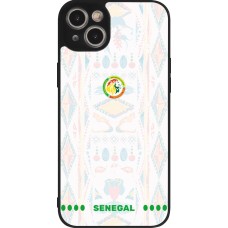 iPhone 15 Plus Case Hülle - Silikon schwarz Senegal 2026 personalisierbares Fussballtrikot