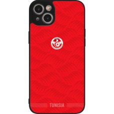 iPhone 15 Plus Case Hülle - Silikon schwarz Tunesien 2026 personalisierbares Fussballtrikot