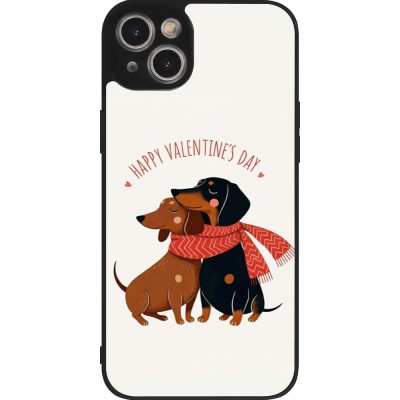 iPhone 15 Plus Case Hülle - Silikon schwarz Saint Valentines Day 26 Happy Valentine