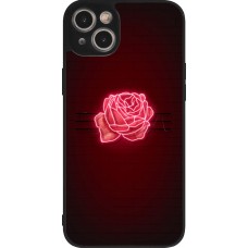 iPhone 15 Plus Case Hülle - Silikon schwarz Spring 23 neon rose