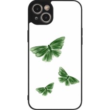 iPhone 15 Plus Case Hülle - Silikon schwarz Butterflies Spring 2026