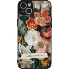iPhone 15 Plus Case Hülle - Silikon schwarz Full Bloom Spring 2026
