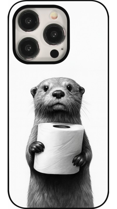 iPhone 15 Pro Case Hülle - Otter Toilettenpapier