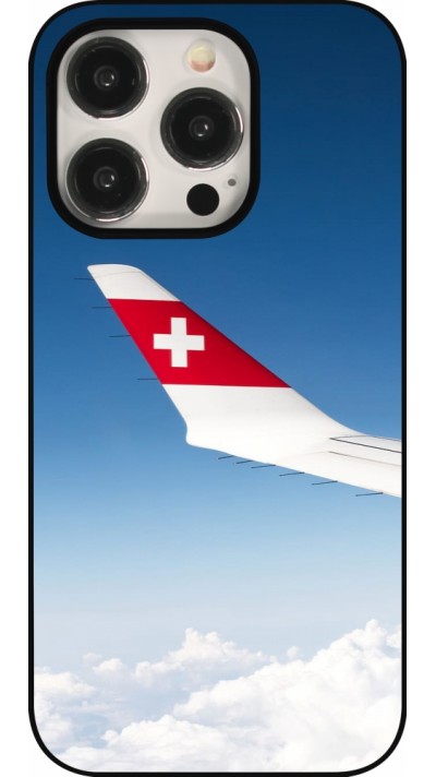 iPhone 15 Pro Case Hülle -  Schweizer Nationalfeiertag Sky Swiss Flag