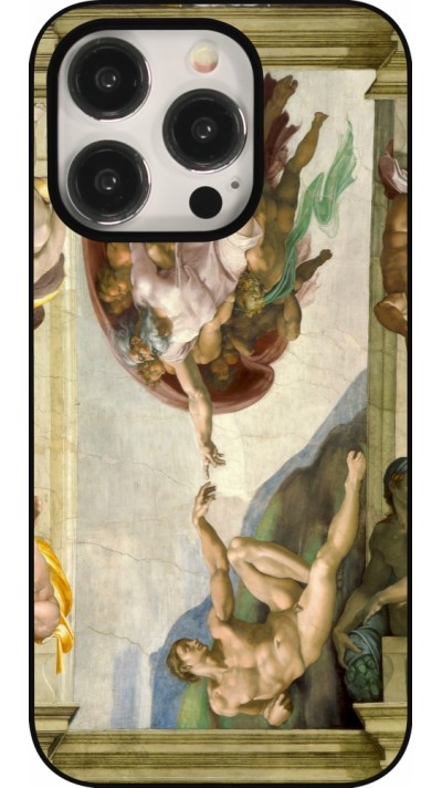 iPhone 15 Pro Case Hülle - Kunstbild - Die Erschaffung Adams - Michelangelo