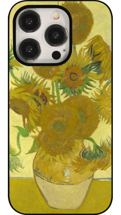 iPhone 15 Pro Case Hülle - Kunstbild - Sonnenblumen  - Van Gogh