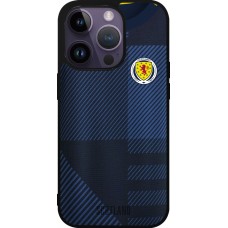 iPhone 15 Pro Case Hülle - Silikon schwarz Schottland personalisierbares Fussballtrikot