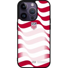 iPhone 15 Pro Case Hülle - Silikon schwarz Vereinigten Staaten 2026 personalisierbares Fussballtrikot