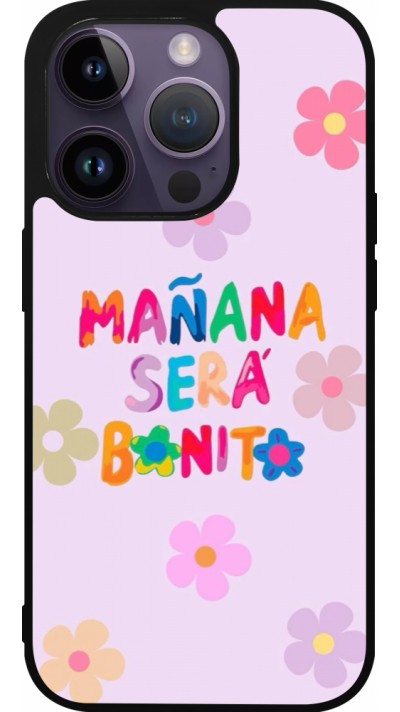 iPhone 15 Pro Case Hülle - Silikon schwarz Karol G Manana sera bonito
