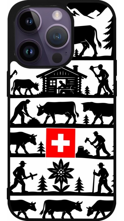 iPhone 15 Pro Case Hülle - Silikon schwarz Poya Schweiz 1